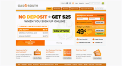 Desktop Screenshot of gas-south.com